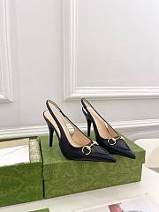 Gucci 10mm Black Slingback Pumps - 1