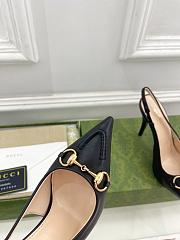 Gucci 10mm Black Slingback Pumps - 5