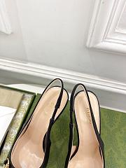 Gucci 10mm Black Slingback Pumps - 4