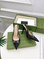 Gucci 10mm Black Slingback Pumps - 2