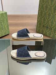 Gucci Slide Espadrille With GG Crystals - 2