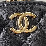 Chanel Small Vanity Case Lambskin Black 9.5x13x5.5cm - 3