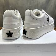 Dior Star Platform Sneaker White Calfskin Suede - 5