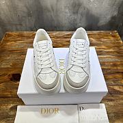 Dior Star Platform Sneaker White Calfskin Suede - 3