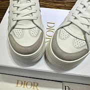 Dior Star Platform Sneaker White Calfskin Suede - 2