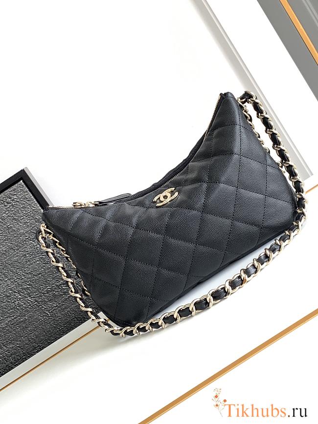 Chanel Hobo Black Caviar Bag 24.5x19x9cm - 1