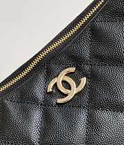 Chanel Hobo Black Caviar Bag 24.5x19x9cm - 5