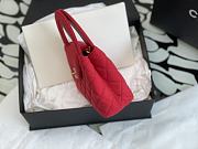 Chanel Kelly Bag Red Fabric Gold 19x13x7cm - 4