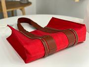 Chloe Large Woody Tote Red Brown Bag 45x33x13cm - 5