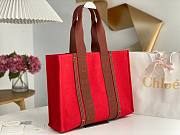 Chloe Large Woody Tote Red Brown Bag 45x33x13cm - 3