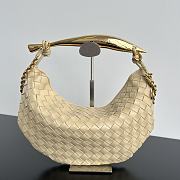 Bottega Veneta Sardine Top Handle Bag Beige 33x20x4cm - 1