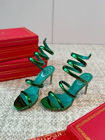 Rene Caovilla Green Heel 10cm