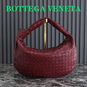 Bottega Veneta Small Jodie Intrecciato Leather Shoulder Bag Red 48x40x16cm  - 1