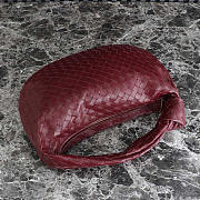 Bottega Veneta Small Jodie Intrecciato Leather Shoulder Bag Red 48x40x16cm  - 2