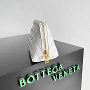 Bottega Veneta Intrecciato Beauty Pouch White 16.5x10.5x9cm - 2