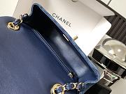 Chanel Small Flap Bag Denim Gold 20cm - 4