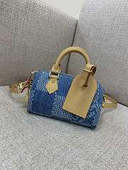 Louis Vuitton LV Nano Speedy Bag Denim 18x12x9cm - 3