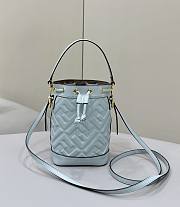 Fendi Mon Tresor Light Blue Leather FF Motif 18x12x14cm - 1