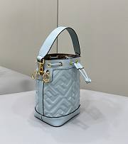 Fendi Mon Tresor Light Blue Leather FF Motif 18x12x14cm - 3