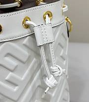 Fendi Mon Tresor White Leather FF Motif 18x12x14cm - 6