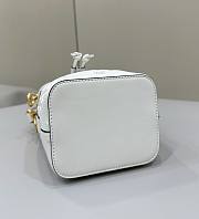 Fendi Mon Tresor White Leather FF Motif 18x12x14cm - 5