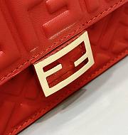 Fendi Baguette Bag Red Chain 21x5x11.5cm - 4