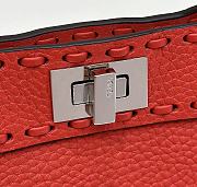 Fendi Peekaboo Iseeu Bag Red 20x11x15cm - 3