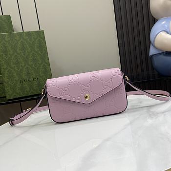 Gucci GG Super Mini Shoulder Bag Purple 21x13.5x3cm