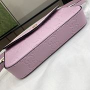 Gucci GG Super Mini Shoulder Bag Purple 21x13.5x3cm - 3