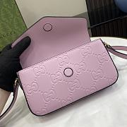 Gucci GG Super Mini Shoulder Bag Purple 21x13.5x3cm - 2