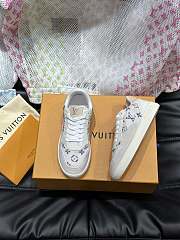 Louis Vuitton LV Stadium White Tweed Sneaker - 4