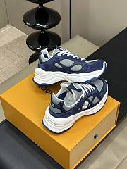 Louis Vuitton LV Run 55 Navy Blue Sneaker - 2