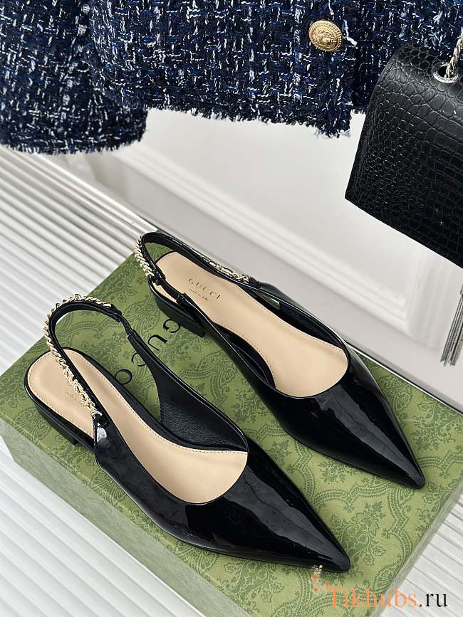 Gucci Signoria Ballet Flat Black - 1