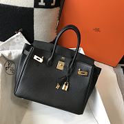 Hermes Birkin 30 Bag Black Togo Gold 30cm - 3