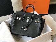 Hermes Birkin 30 Bag Black Togo Silver 30cm - 3