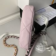 Chanel 19 Clutch Pink Gold Lambskin 20x13x4.5cm - 5