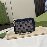 Gucci Luce Mini Wallet Blue 13x9x3cm - 1