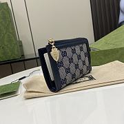 Gucci Luce Mini Wallet Blue 13x9x3cm - 3