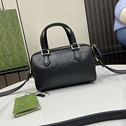 Gucci GG Super Mini Top Handle Bag Black 16x11x9cm - 5