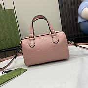 Gucci GG Super Mini Top Handle Bag Pink 16x11x9cm - 1