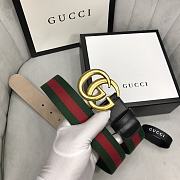 Gucci Double Buckle Web Belt 3.8cm - 4