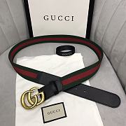 Gucci Double Buckle Web Belt 3.8cm - 2