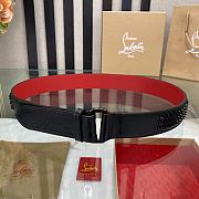 Christian Louboutin Loubi Belt Black 3.8cm - 1