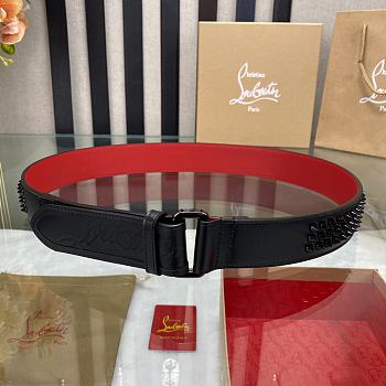 Christian Louboutin Loubi Belt Black 3.8cm