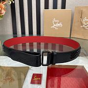 Christian Louboutin Loubi Belt Black 3.8cm - 5