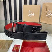 Christian Louboutin Loubi Belt Black 3.8cm - 4