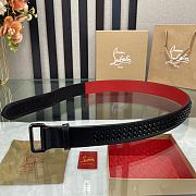 Christian Louboutin Loubi Belt Black 3.8cm - 3