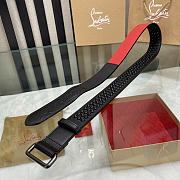 Christian Louboutin Loubi Belt Black 3.8cm - 2