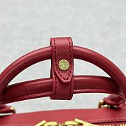 Miu Miu Arcadie Matelassé Nappa Bag Red 27x9x12cm - 6