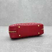 Miu Miu Arcadie Matelassé Nappa Bag Red 27x9x12cm - 4